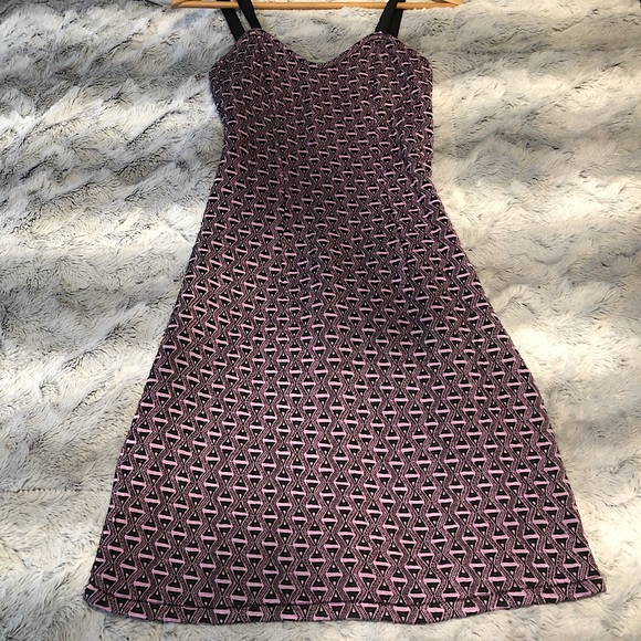 Vintage Purple & Black Dress - Picture 2 of 9